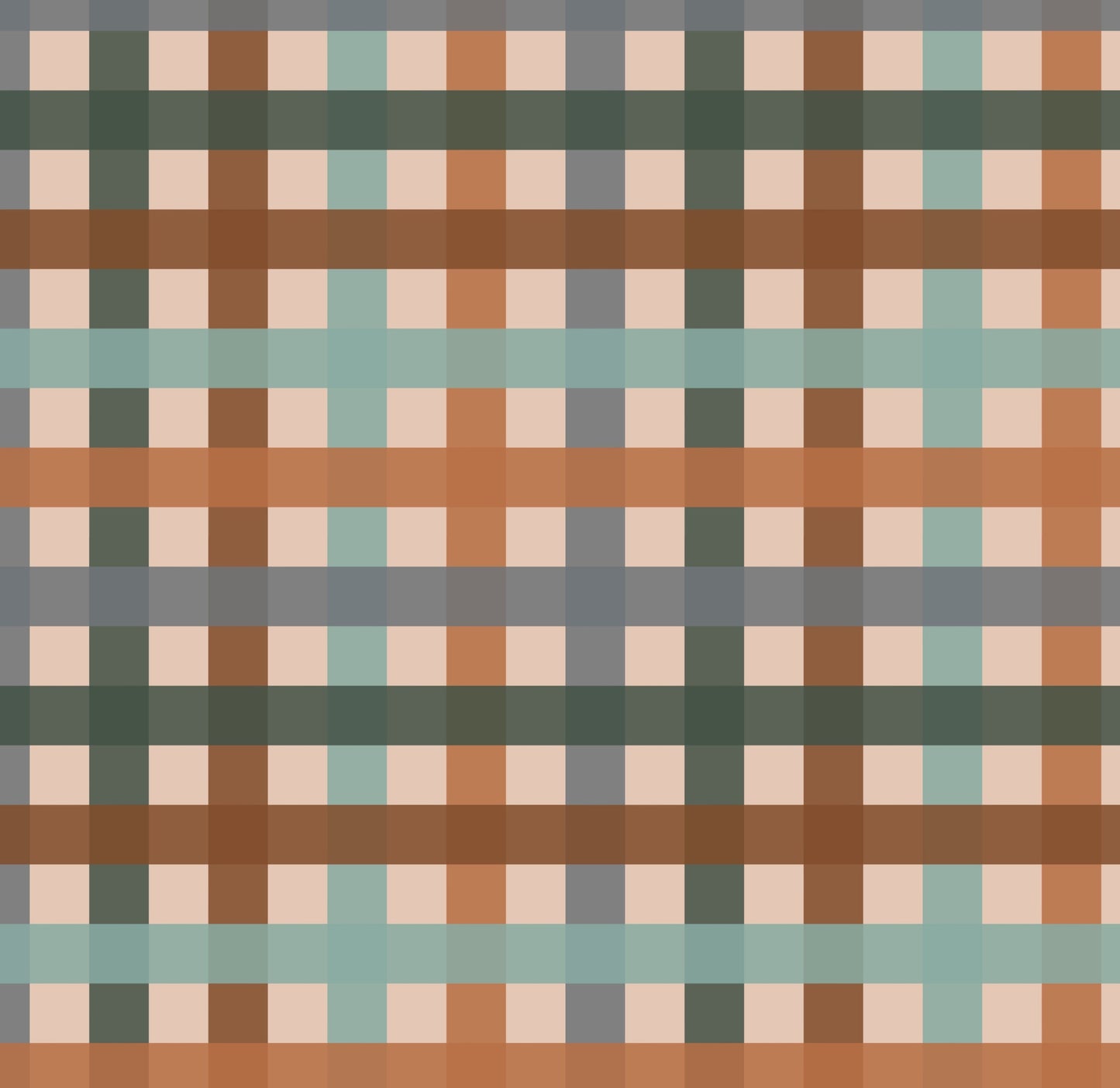 Plaid pattern with brown, green, and beige colors