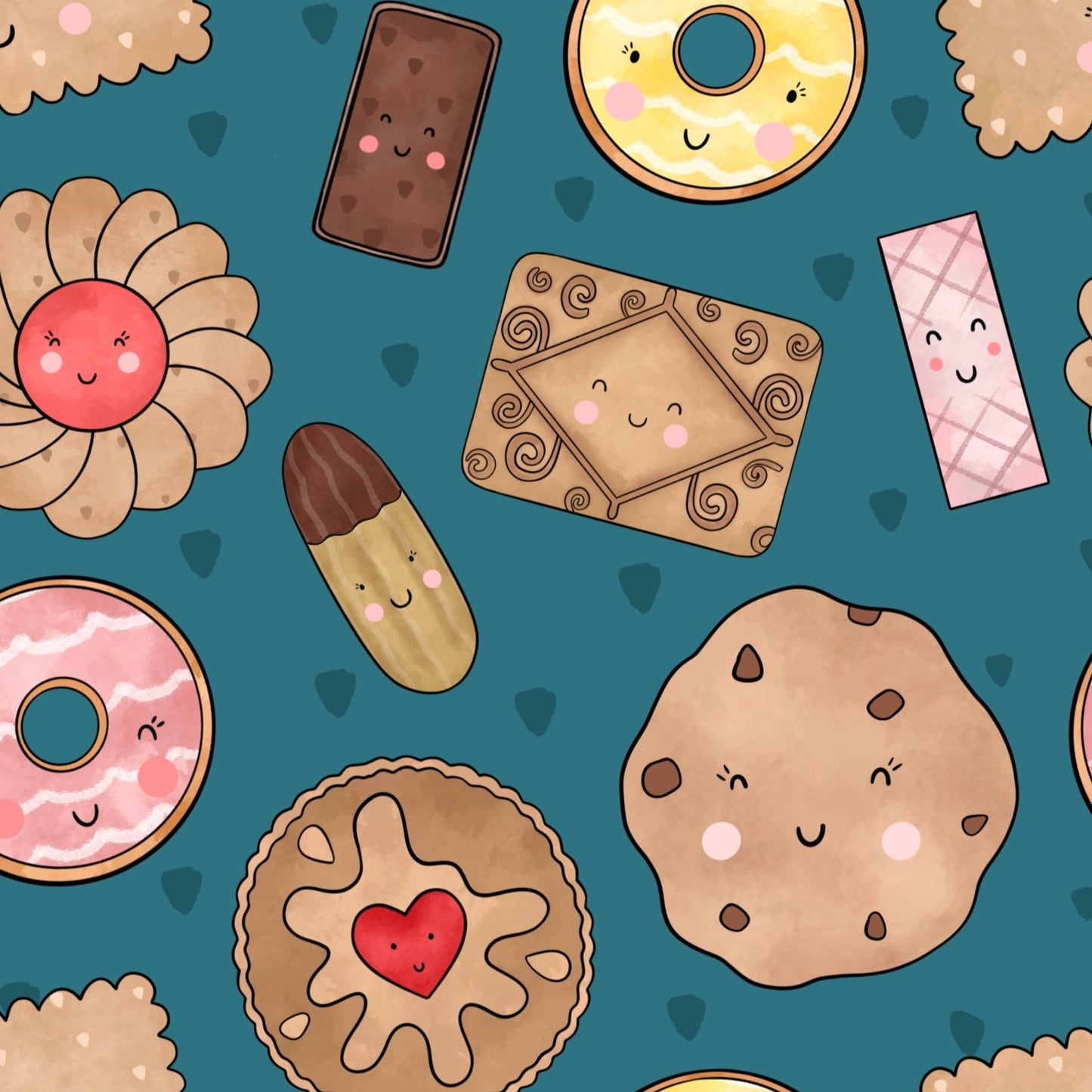 Biscuit Tin - Teal