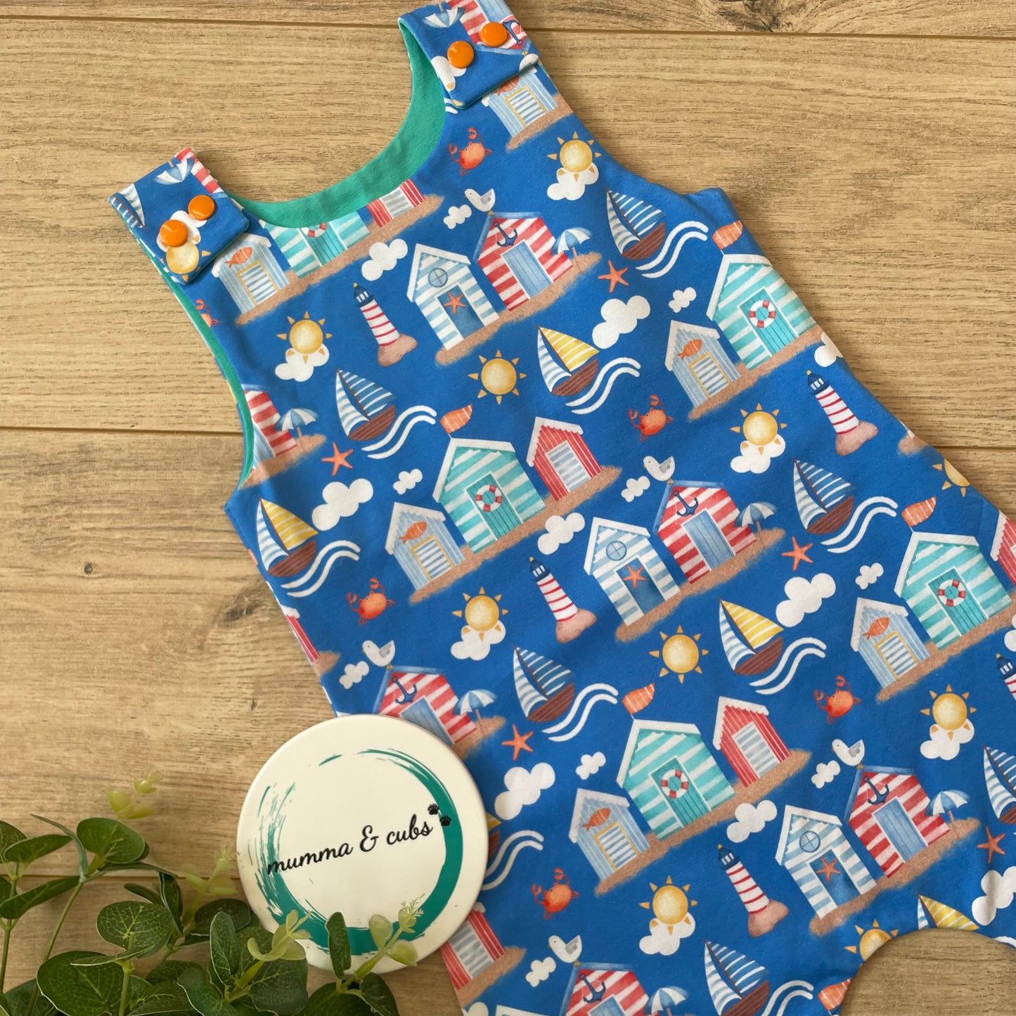 Short Dungaree - Life's a beach - 18-24m