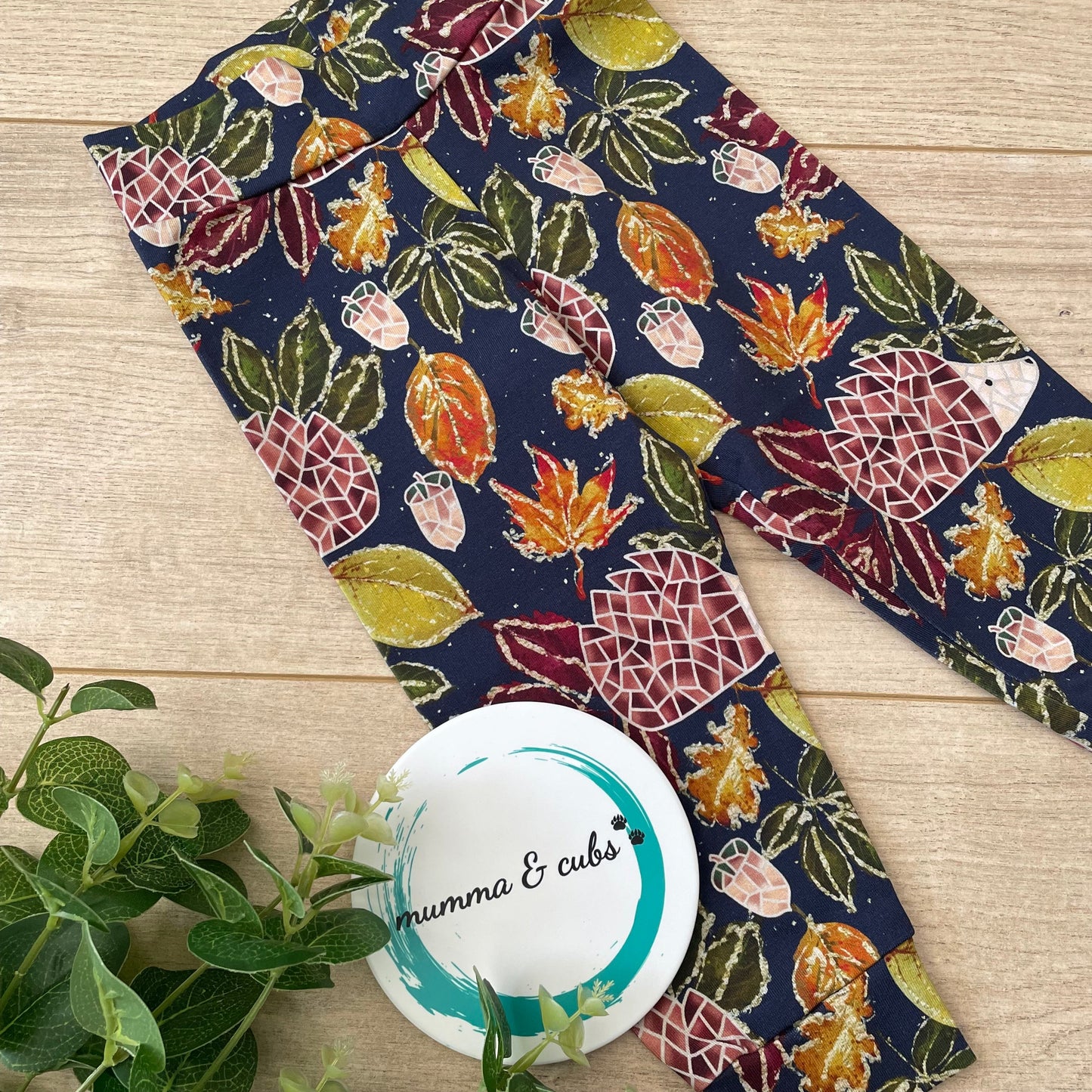 Leggings - Hedgley Hedgehog Navy - 12-18m