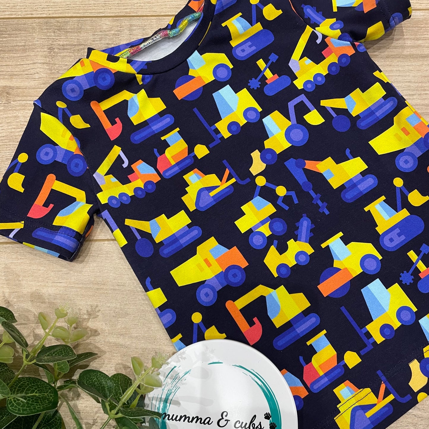 Short Sleeve T-shirt - Diggers - 18-24m