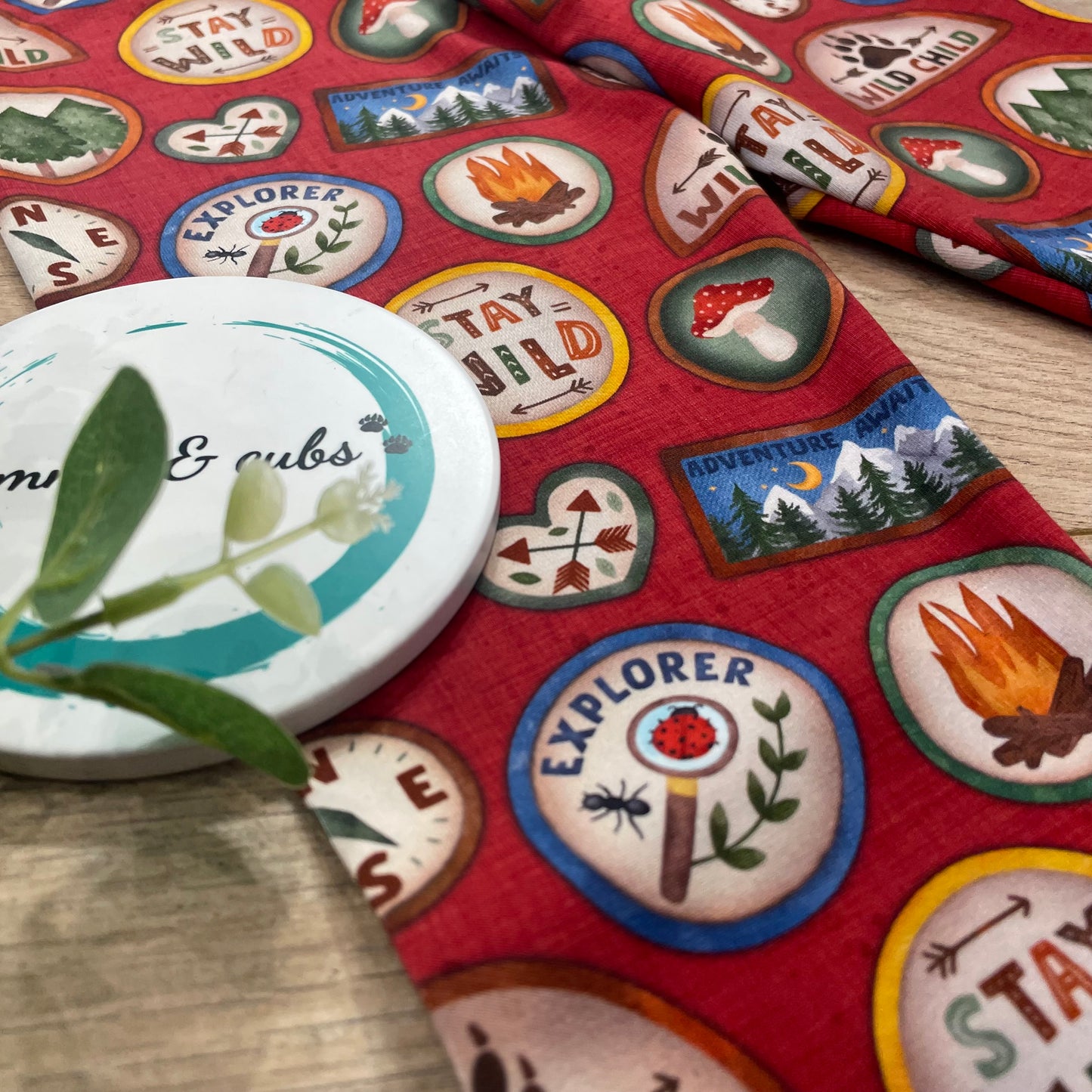 Woodland Badge - Rust