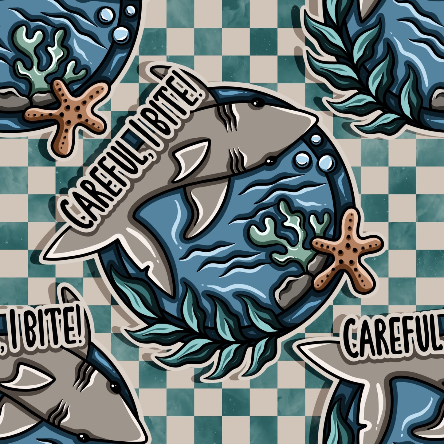 I bite - checkerboard