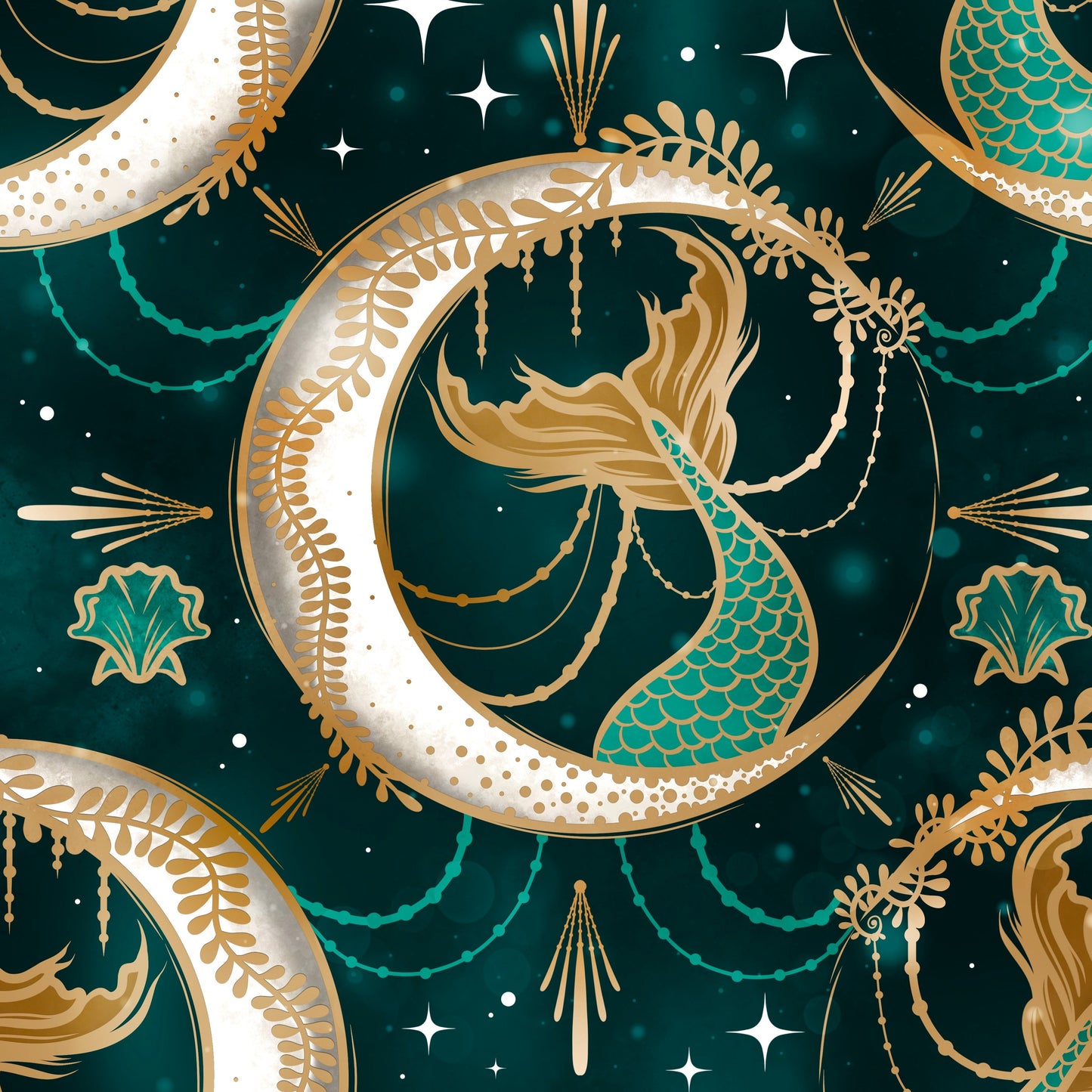 Mystical Mermaid - Green