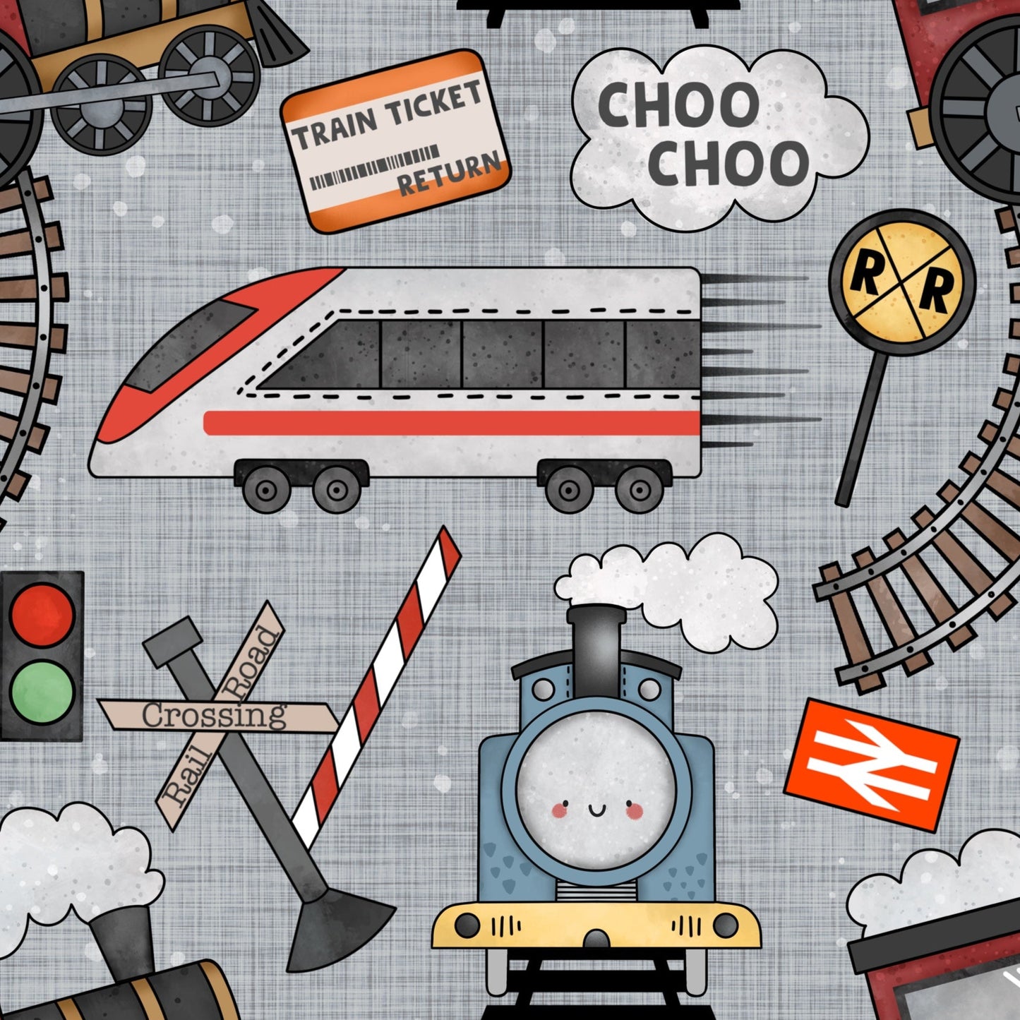 Trains - Grey