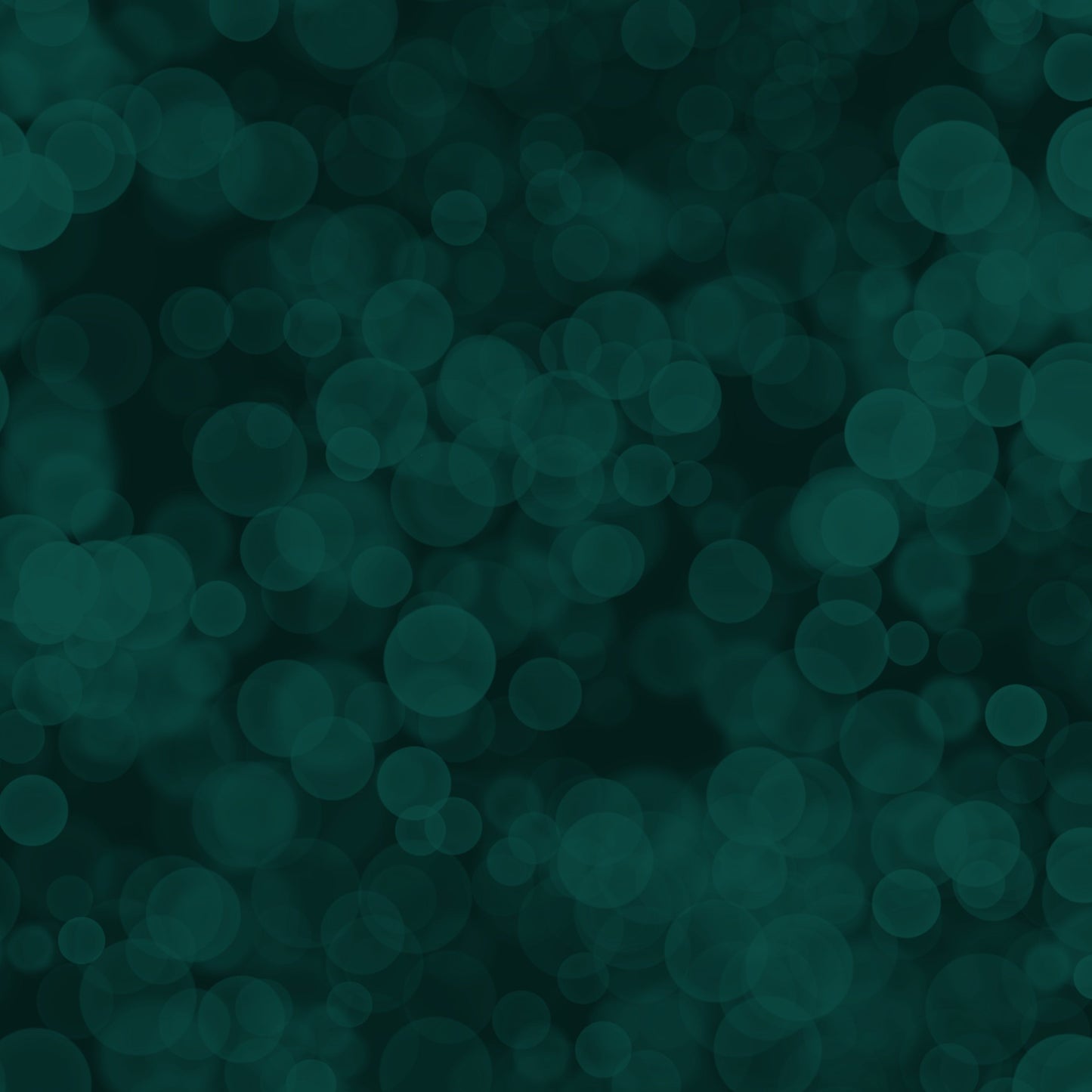 Sample swatch of the Adventure co-ord fabric. Fabric has a black background with multiple, randomly arranged green dots of various transparency givng the illusion of being in or out of focus