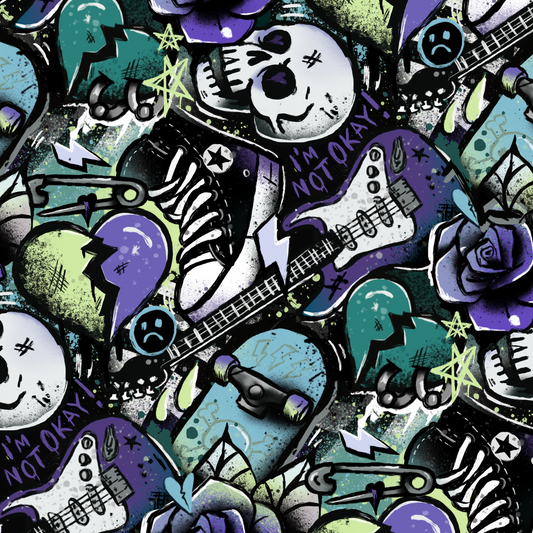 Emo Grafitti - Purple / Green