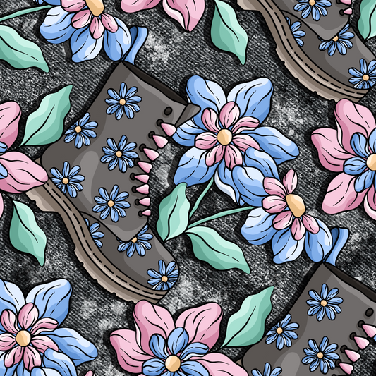 Floral Boots