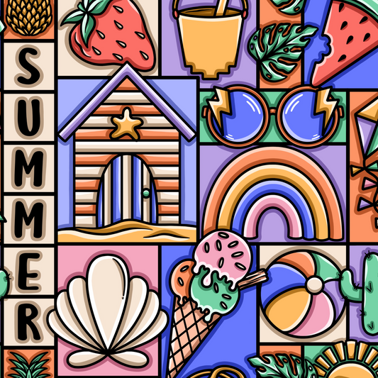 Summer Patchwork Lilac