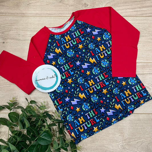Long Sleeve Top - I am the future - 5-6yrs