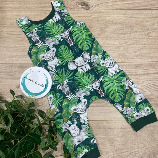 Dungaree - Jungle - 3-6m