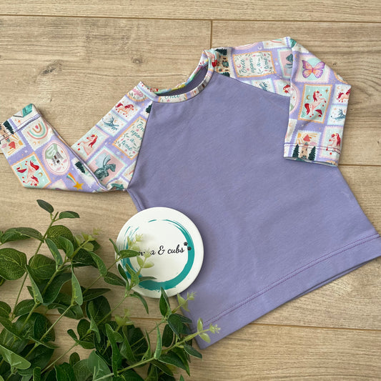 Long Sleeve Top - Lilac fairytale - 6-12m