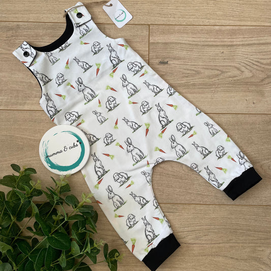 Dungaree - Sketch bunny - 3-6m