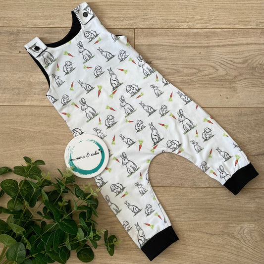 Dungaree - Sketch bunny - 6-12m