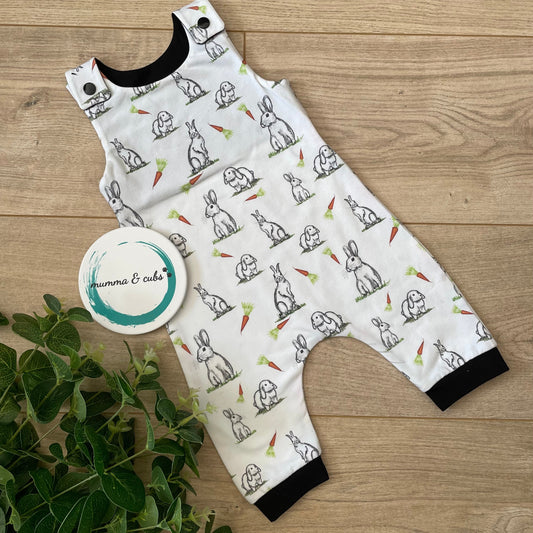 Dungaree - Sketch bunny - 0-3m