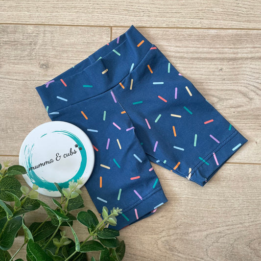 Slim short - Blue Sprinkles - 6-12m
