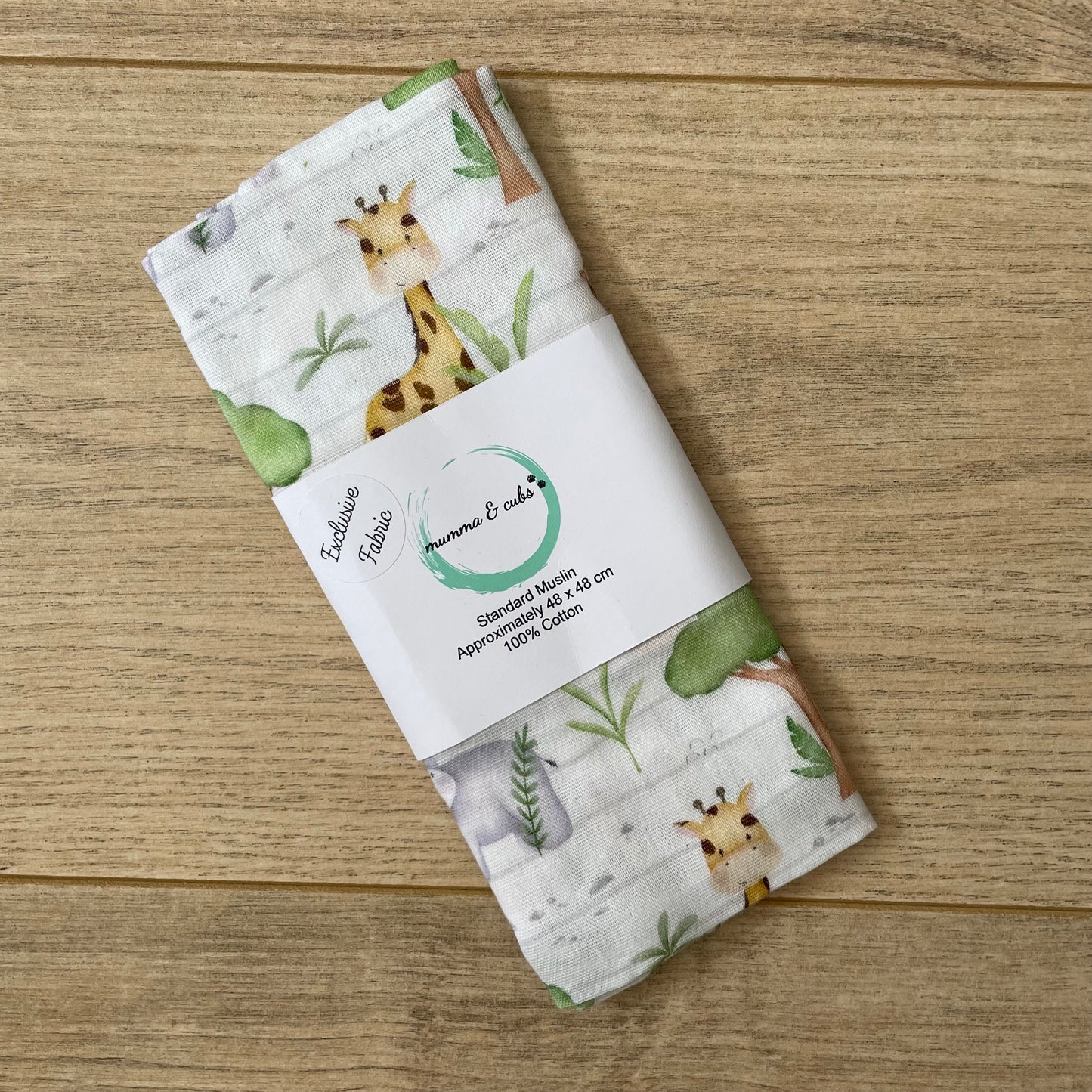 Handmade 100% Soft Cotton Baby Muslin – Ready to Ship | Sweet Safari  | Oeko-Tex Cotton Muslin