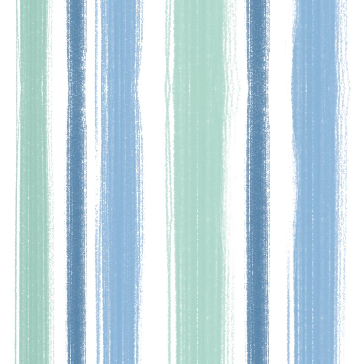 Seafoam green and blue tones in a paintbrush style stripe