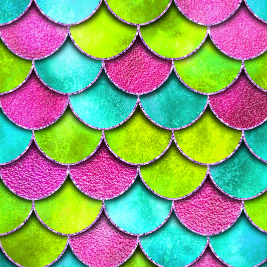 Neon Mermaid Scales