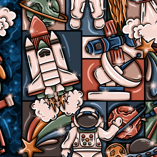 Space Patchwork Dark