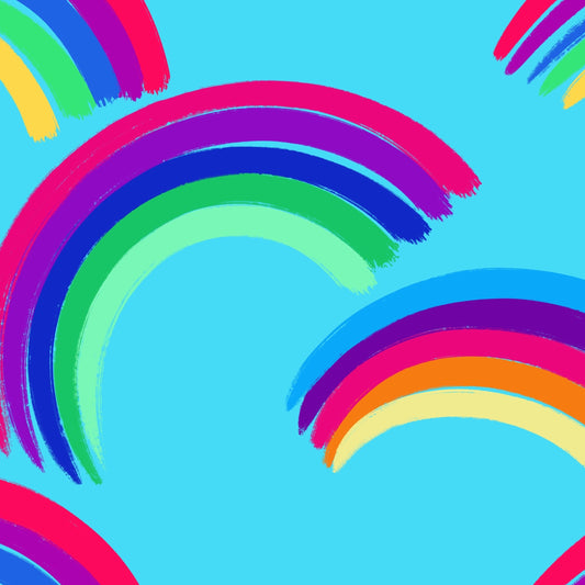 Somewhere over the rainbow blue