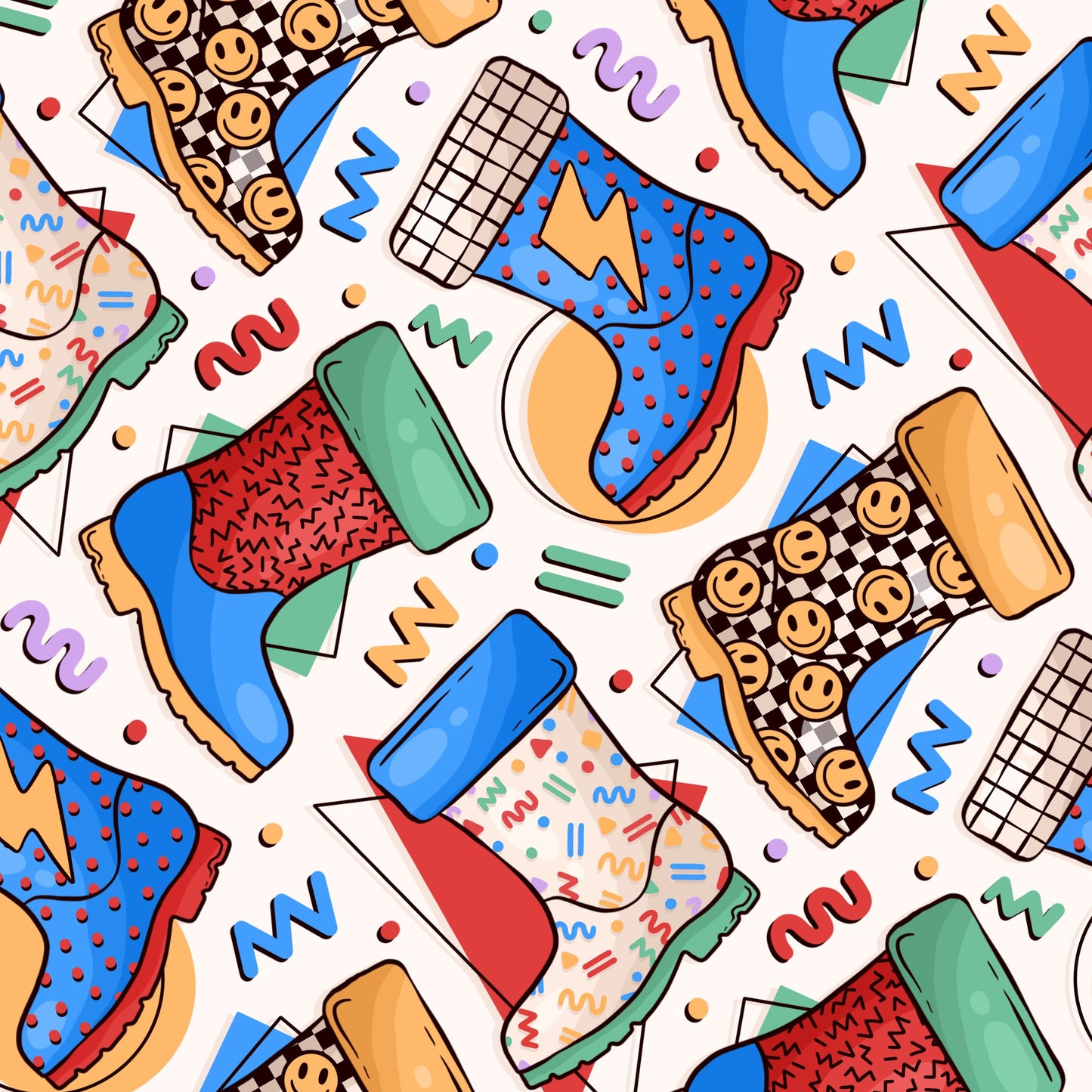 Retro Wellies - White