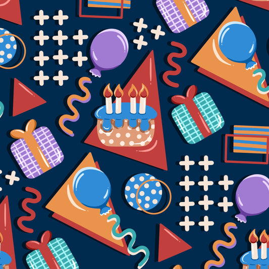Retro Party Navy