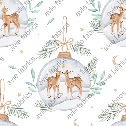 Winter Deer White
