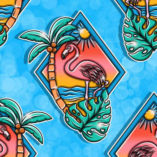 Flamingo blue