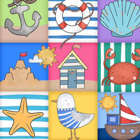 Patchwork beach